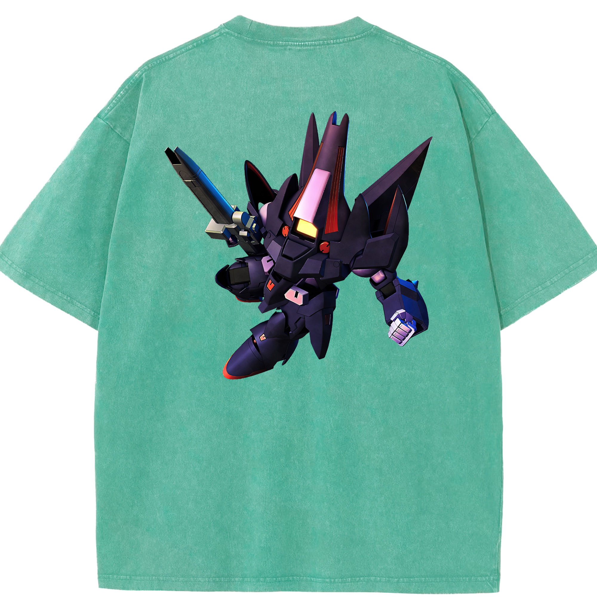 （画像用） 機動戦士ガンダム Mobile Suit Gundam 綿100% ヴィンテージ風 半袖Tシャツ（背面プリント）